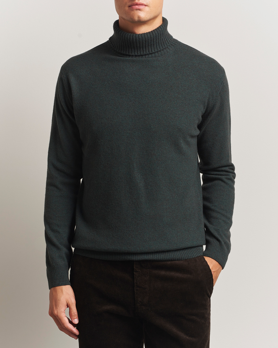 Homme | Pulls Et Tricots | Oscar Jacobson | Salim Wool/Cashmere Rollneck Green