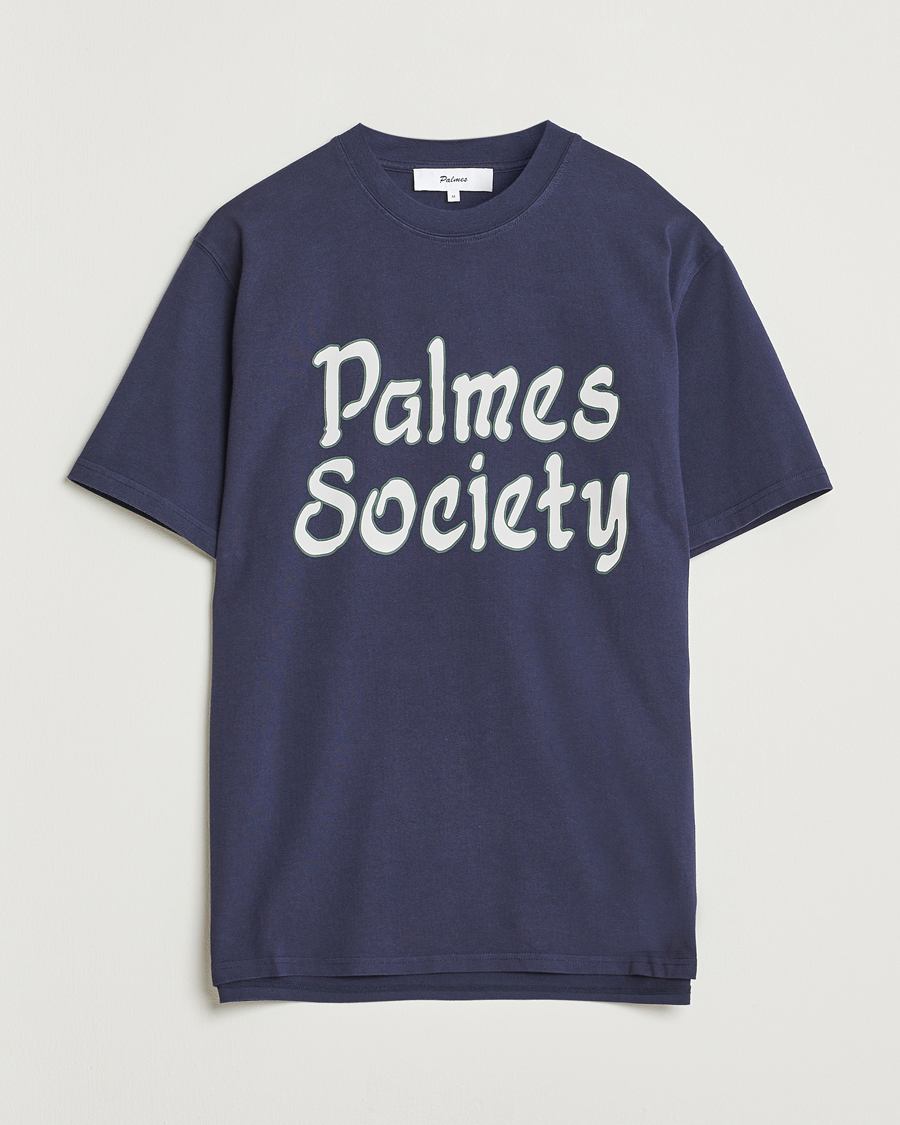 Heren | T-shirts | Palmes | Society T-Shirt Navy