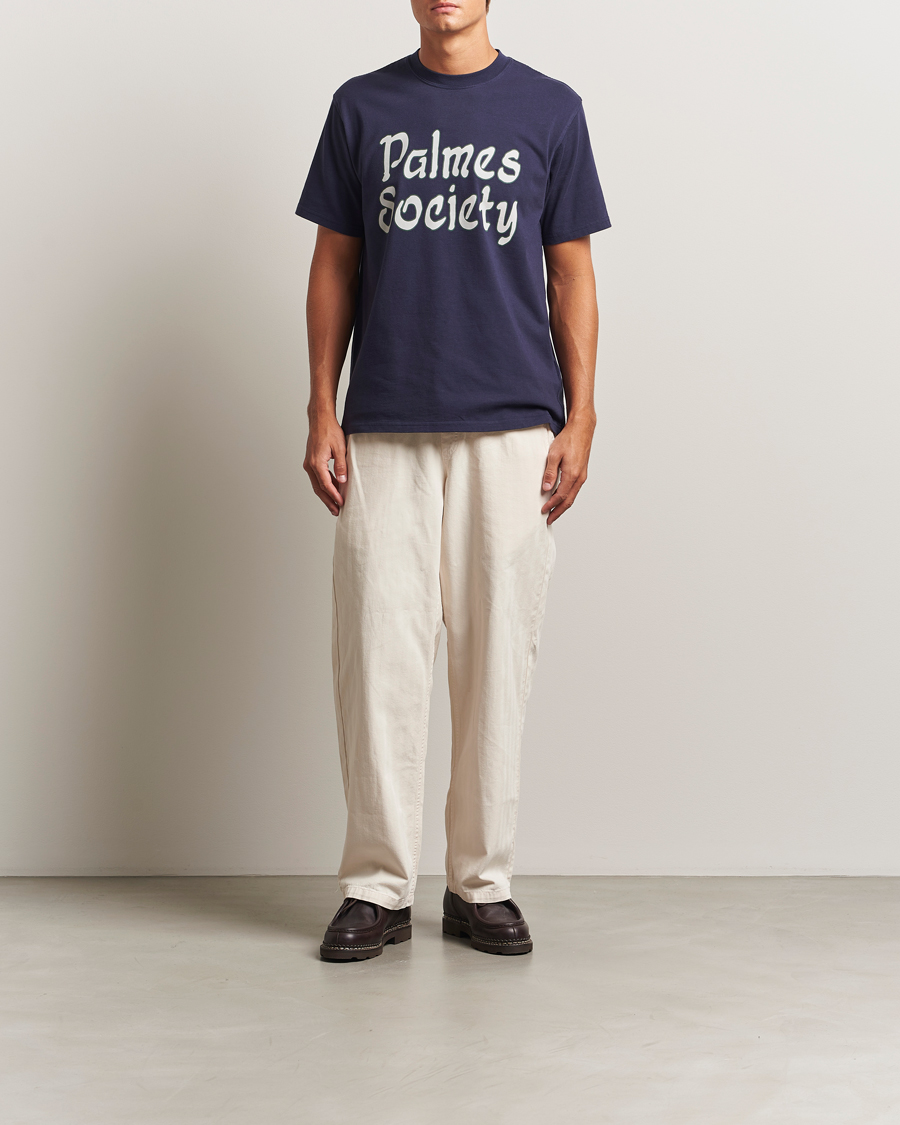 Heren | T-shirts | Palmes | Society T-Shirt Navy