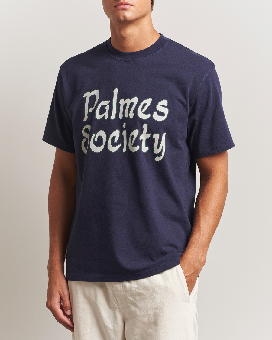 Heren | T-shirts | Palmes | Society T-Shirt Navy