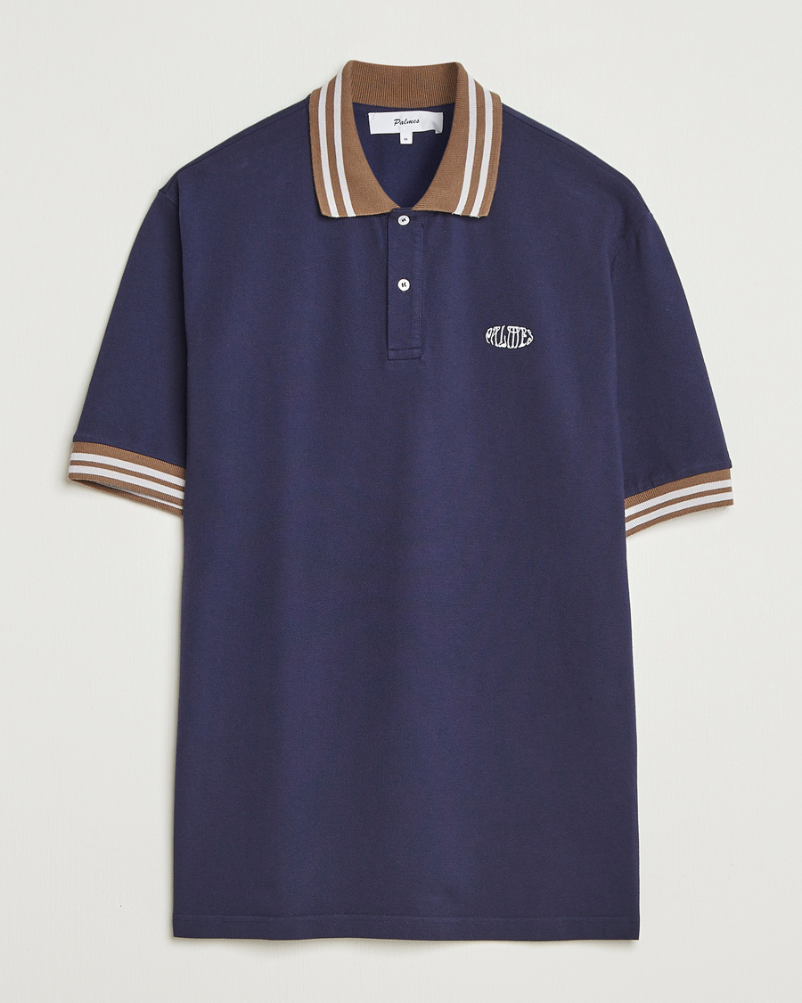 Homme | Polos | Palmes | Oval Pique Polo Dark Blue