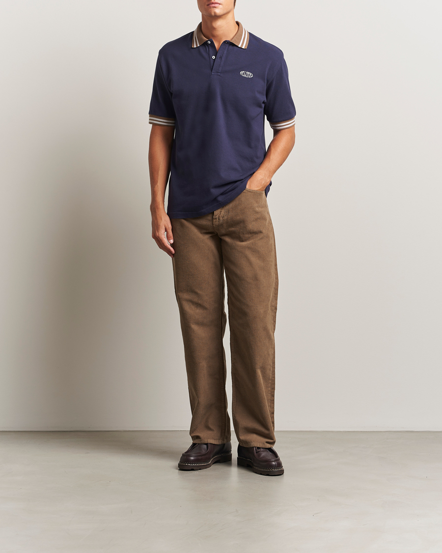Homme | Polos | Palmes | Oval Pique Polo Dark Blue