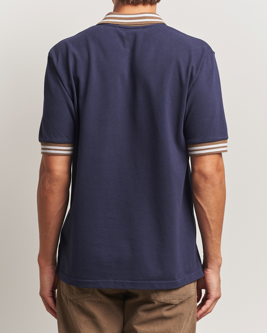 Homme | Polos | Palmes | Oval Pique Polo Dark Blue