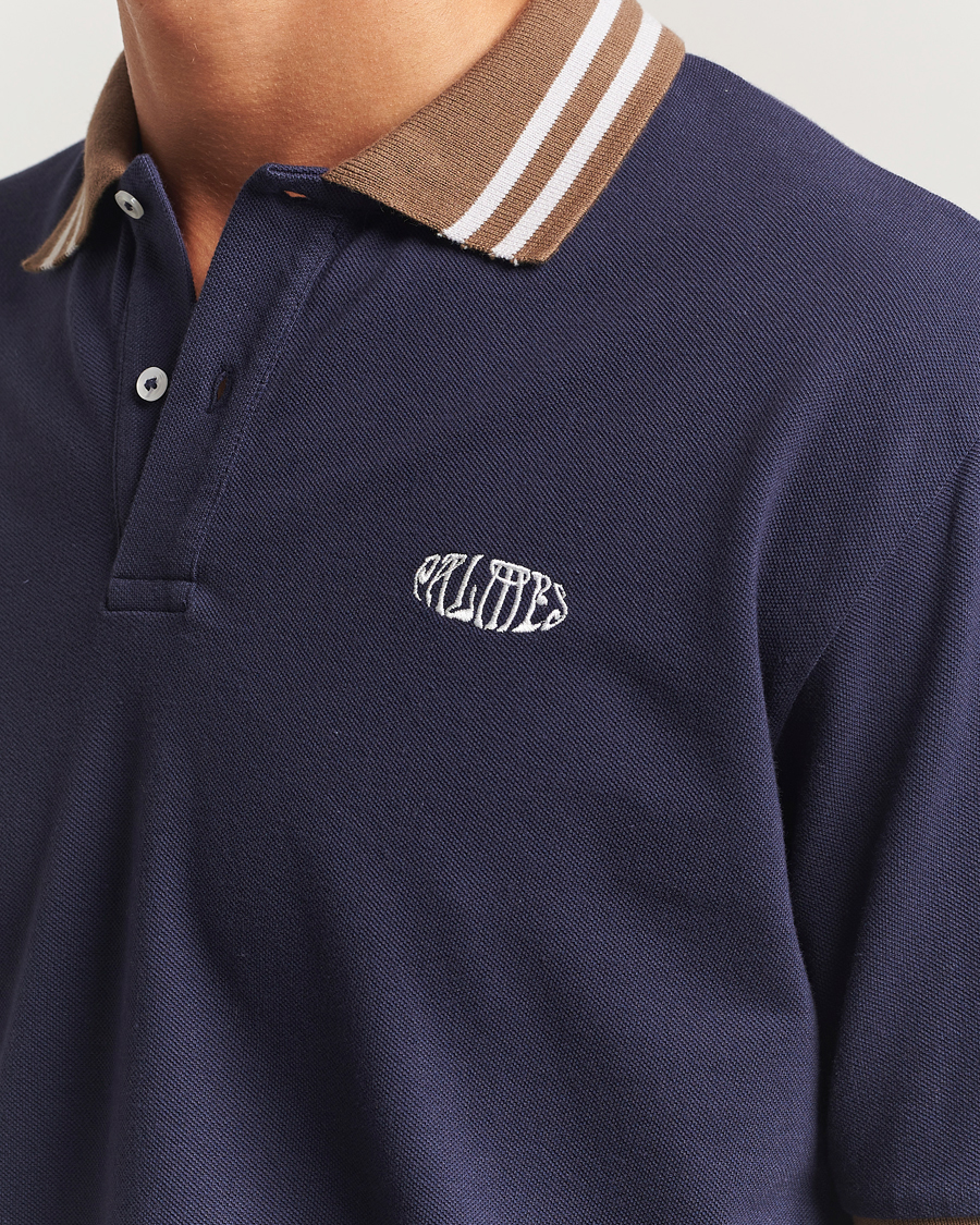 Homme | Polos | Palmes | Oval Pique Polo Dark Blue