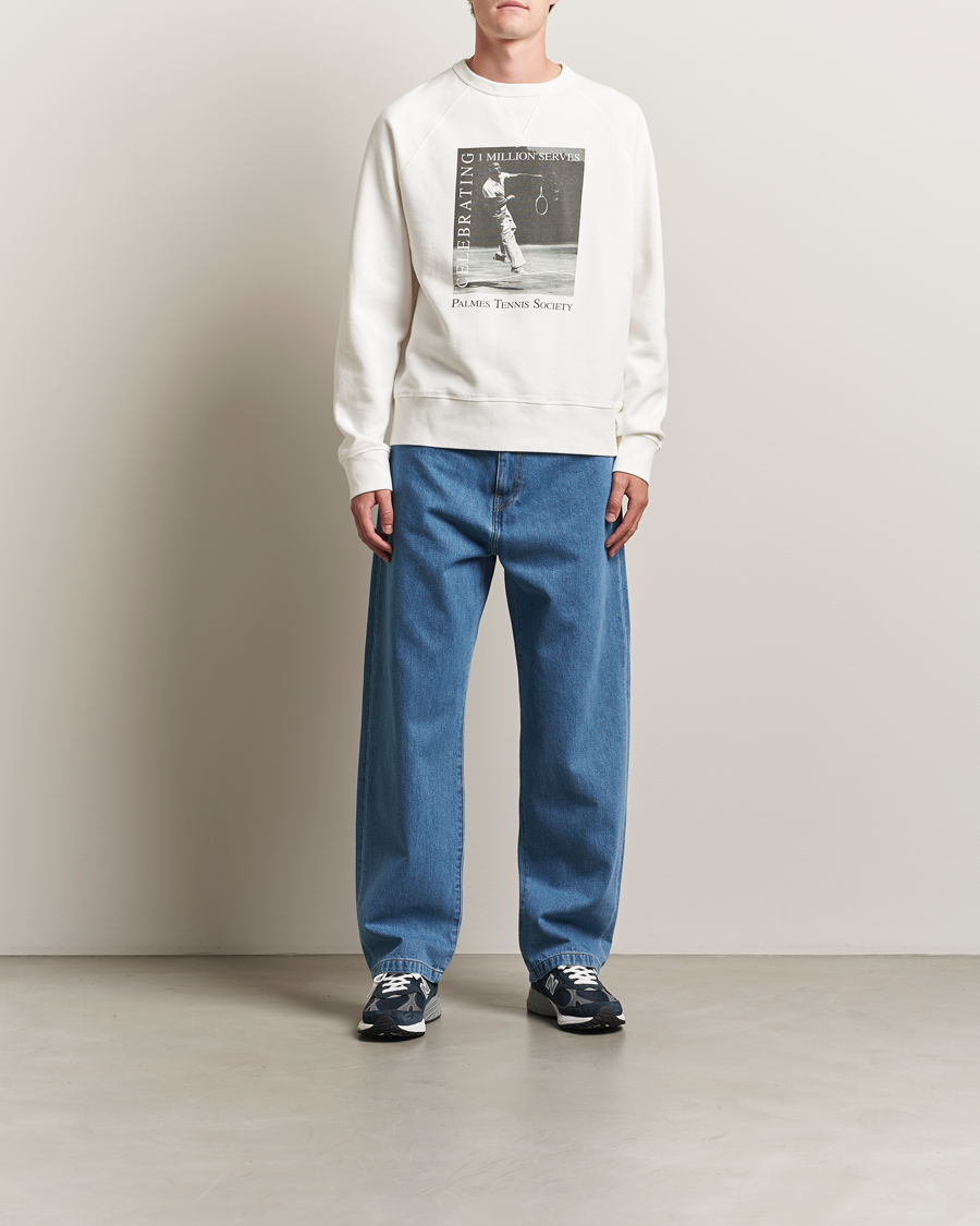 Homme | Pulls Et Tricots | Palmes | Raglan Sweatshirt White