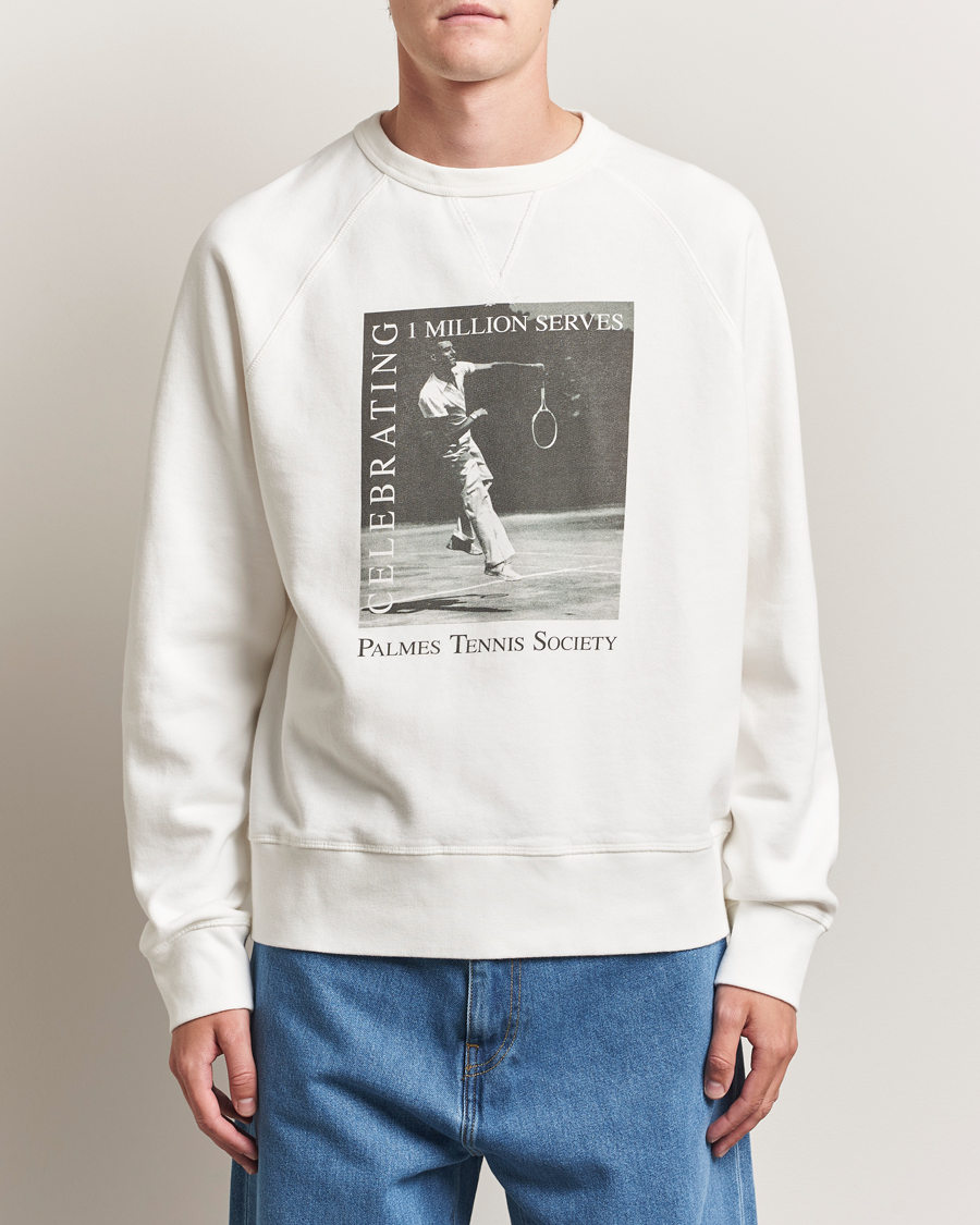 Homme | Pulls Et Tricots | Palmes | Raglan Sweatshirt White