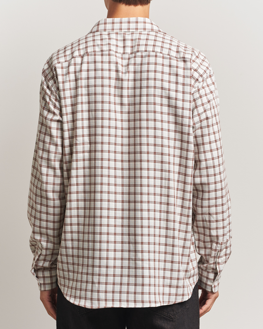 Homme | Chemises | Palmes | Cotton/Merino Shirt White/Brown