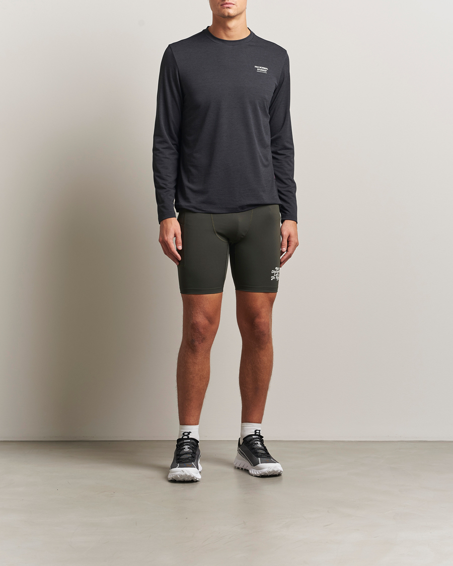 Heren | Korte broek | Pas Normal Studios | Balance Tight Shorts Dark Olive