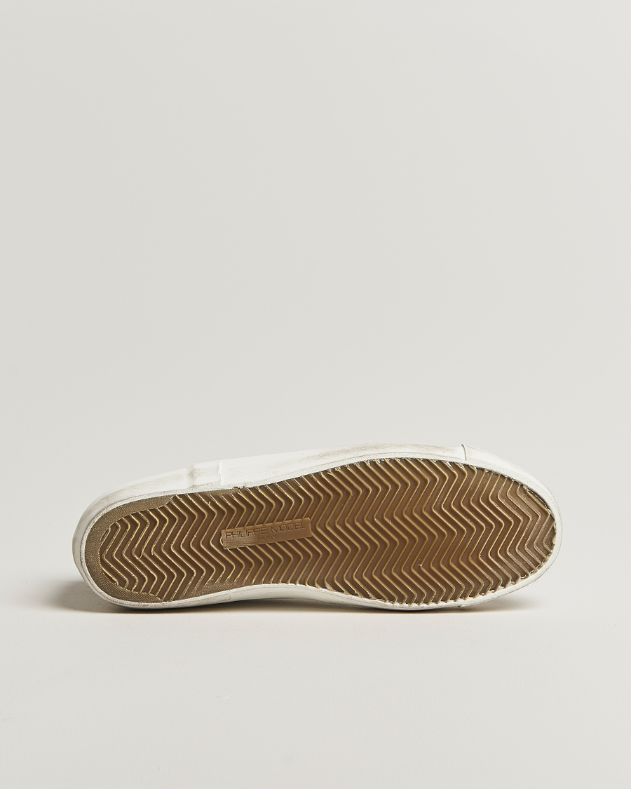 Homme | Baskets | Philippe Model | Prsx Low Top Leather Sneakers White/Black