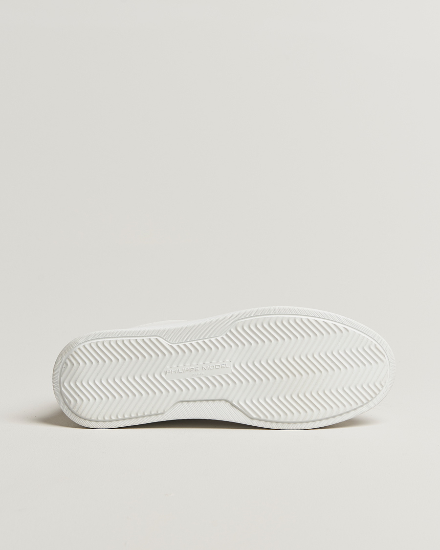 Homme | Baskets | Philippe Model | Temple Low Top Leather Sneakers White/Black