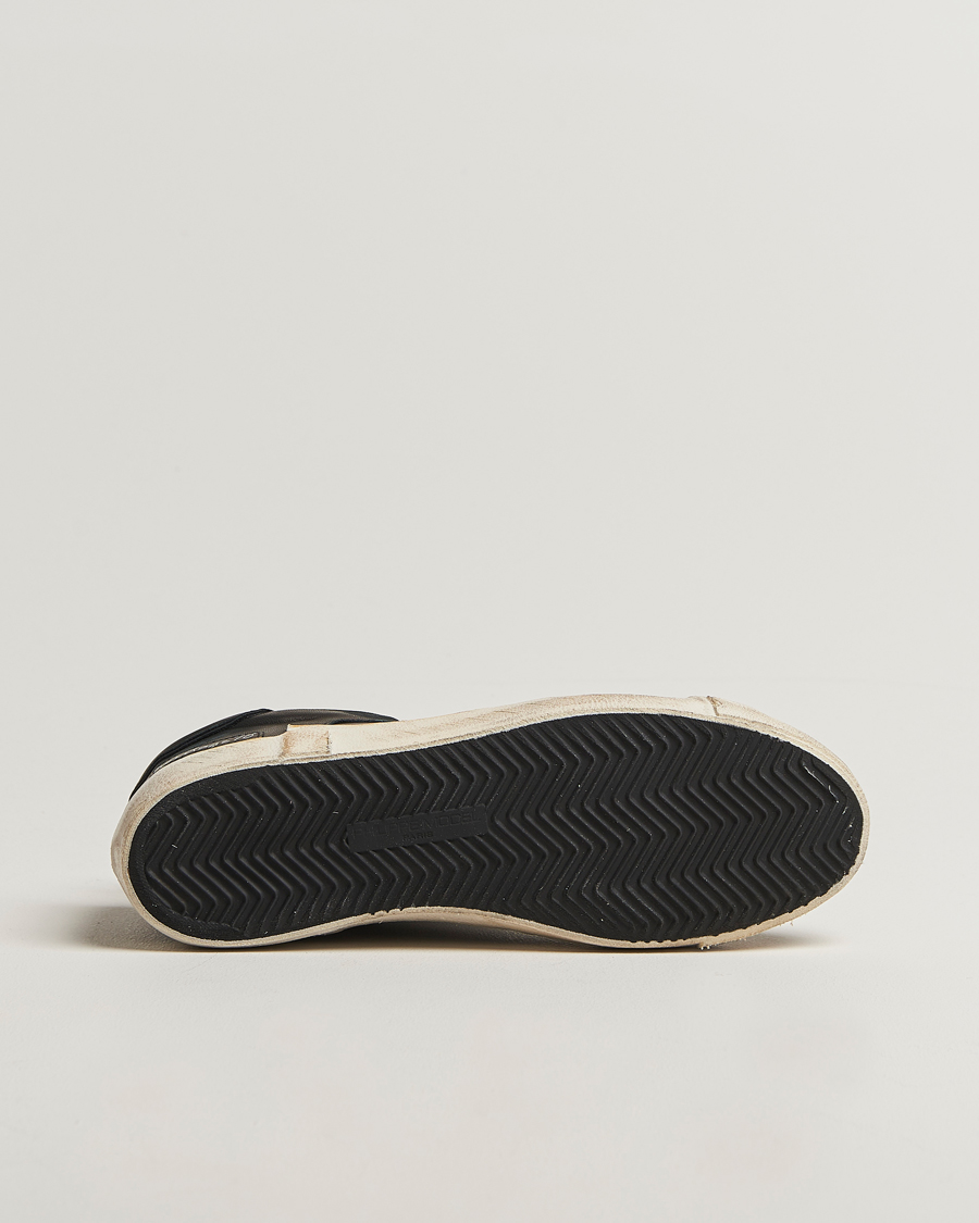 Homme | Baskets | Philippe Model | Prsx Low Top Vintage Leather Sneakers Black