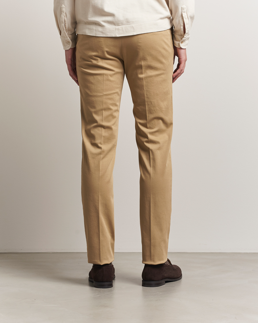 Homme | Pantalons | PT01 | Slim Fit Cotton/Stretch Trousers Beige