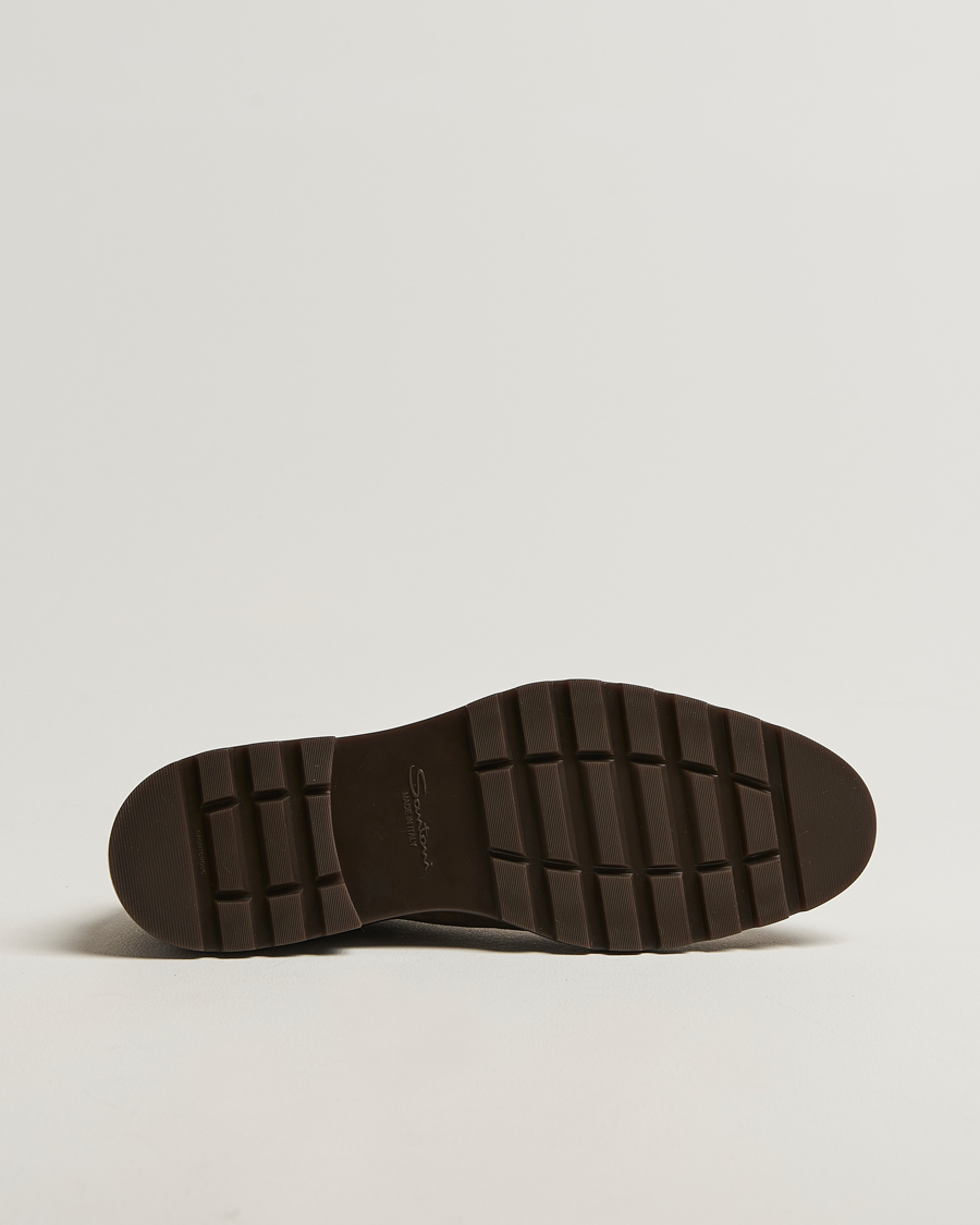 Homme | Bottes | Santoni | Winter Chukka Boots Dark Brown Suede
