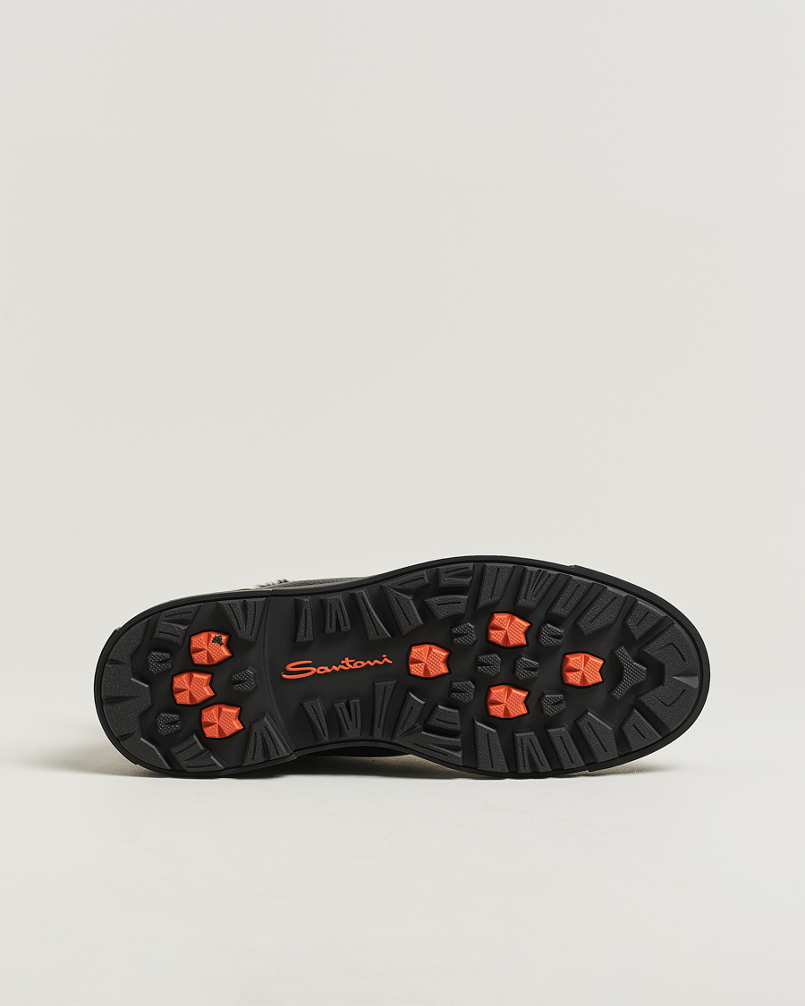 Heren | Laarzen | Santoni | St Moritz Winter Boots Black Calf