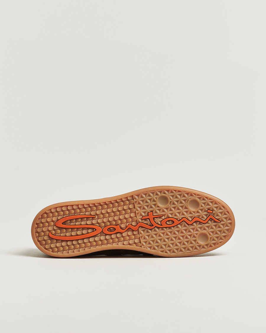 Heren | Sneakers | Santoni | Oly Sneakers Dark Brown Suede