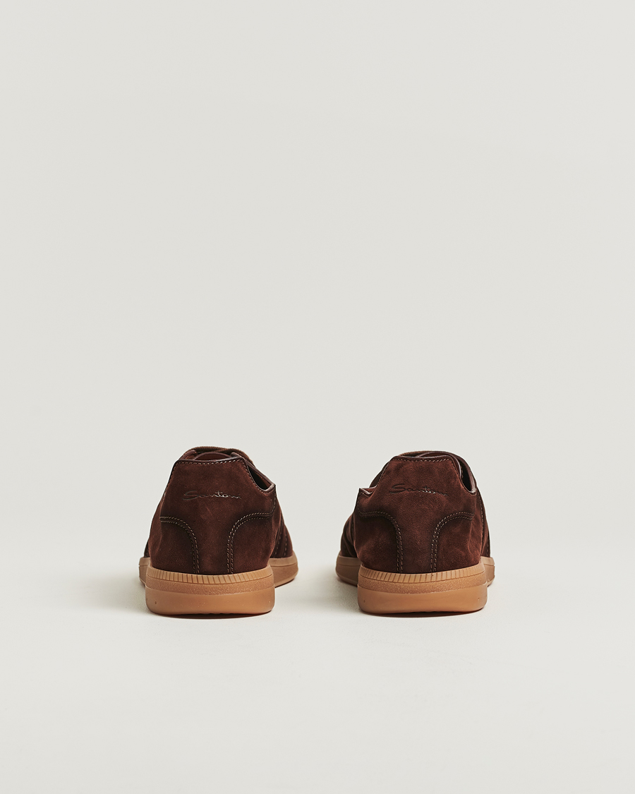 Heren | Sneakers | Santoni | Oly Sneakers Dark Brown Suede