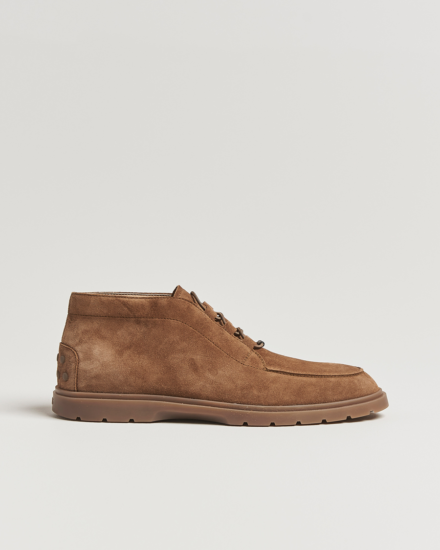 Heren | Laarzen | Tod's | Polacco Moc Desert Boots Brown Suede
