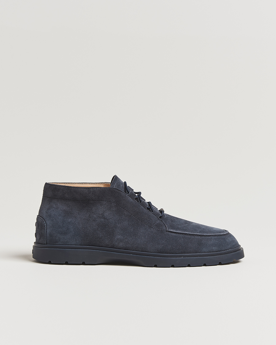 Heren | Laarzen | Tod's | Polacco Moc Desert Boots Navy Suede