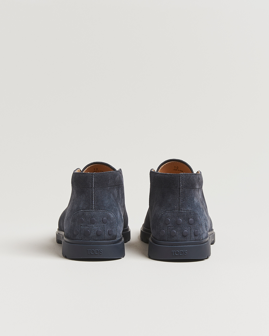 Heren | Laarzen | Tod's | Polacco Moc Desert Boots Navy Suede