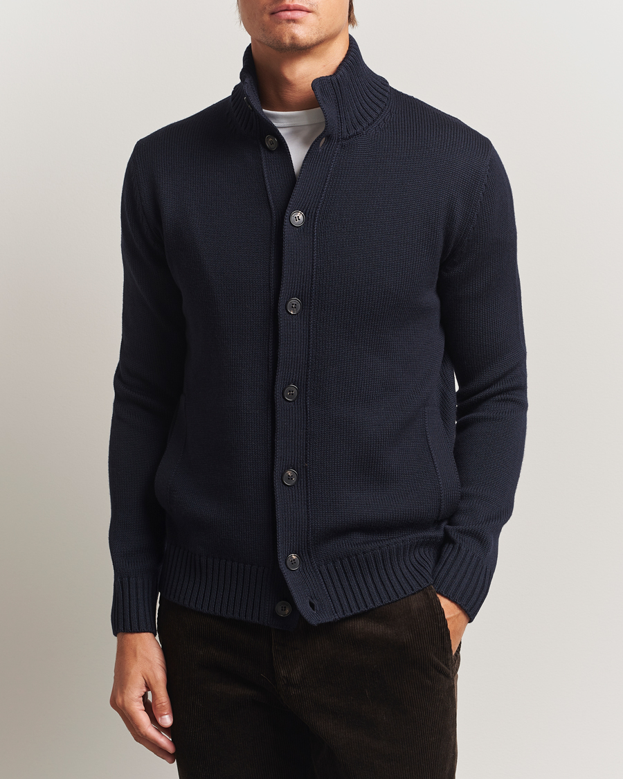 Homme | Pulls Et Tricots | Zanone | Virgin Merino Wool Chioto Navy