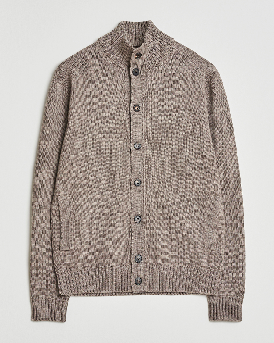 Homme | Pulls Et Tricots | Zanone | Virgin Merino Wool Chioto Taupe