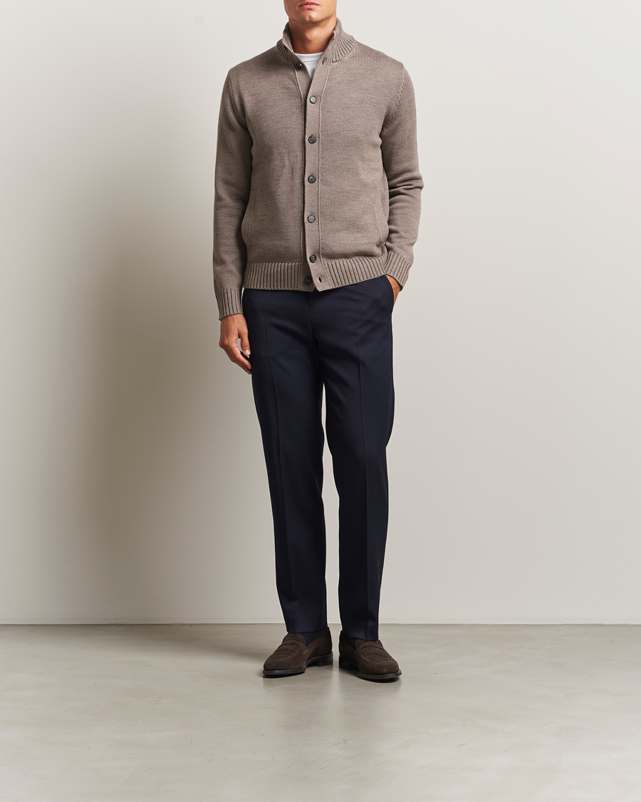 Homme | Pulls Et Tricots | Zanone | Virgin Merino Wool Chioto Taupe