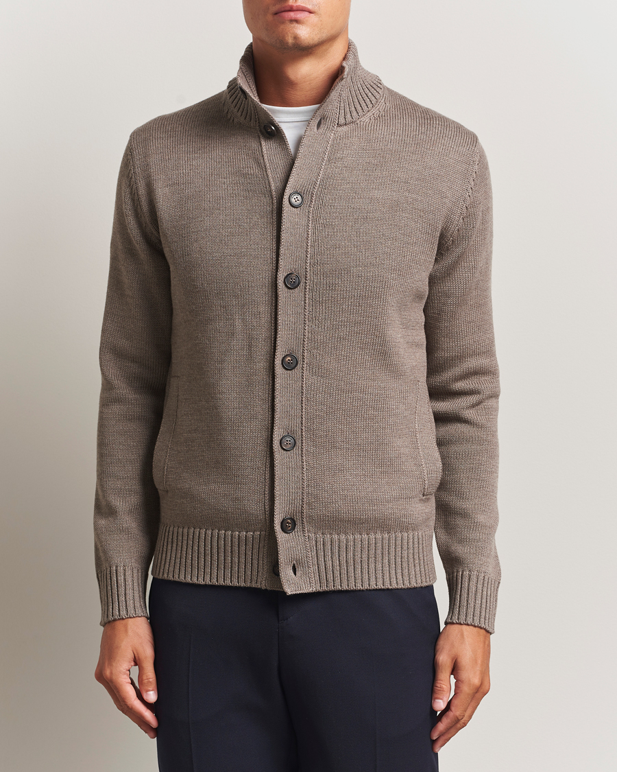 Homme | Pulls Et Tricots | Zanone | Virgin Merino Wool Chioto Taupe