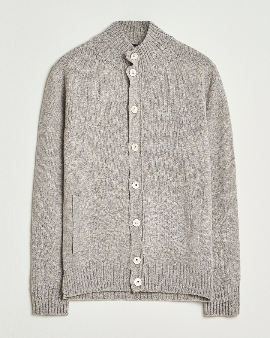 Heren | Truien | Zanone | Virgin Wool Melange Chioto Grey Melange