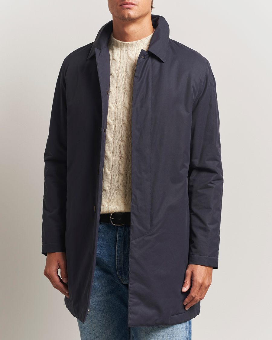 Homme | Manteaux Et Vestes | Valstar | Milano Padded Rain Coat Navy