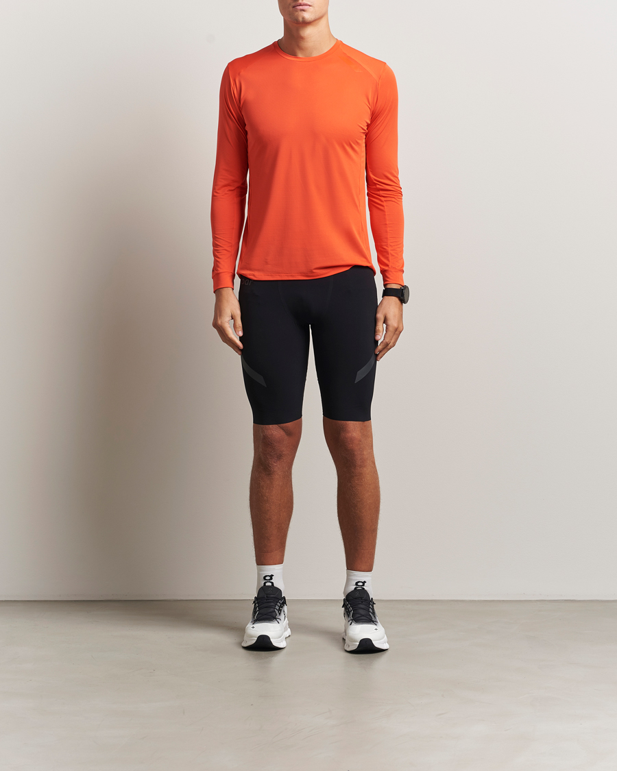 Homme | T-shirts | SOAR Running | Long Sleeve Tech Tee Orange