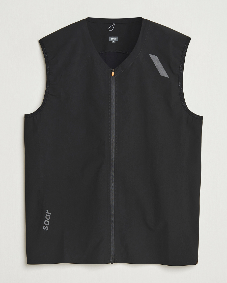 Heren | Gilets | SOAR Running | Rainout Gilet Black
