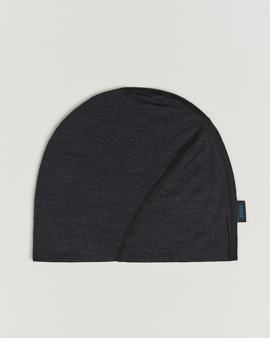Heren | Mutsen | SOAR Running | Silk Merino Beanie Dark Grey