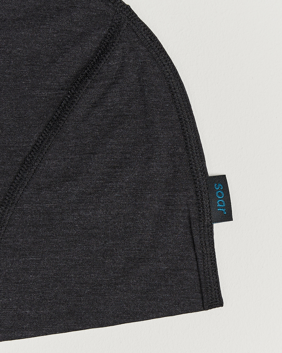 Heren | Mutsen | SOAR Running | Silk Merino Beanie Dark Grey