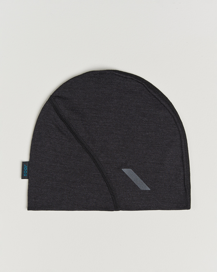 Heren | Mutsen | SOAR Running | Silk Merino Beanie Dark Grey