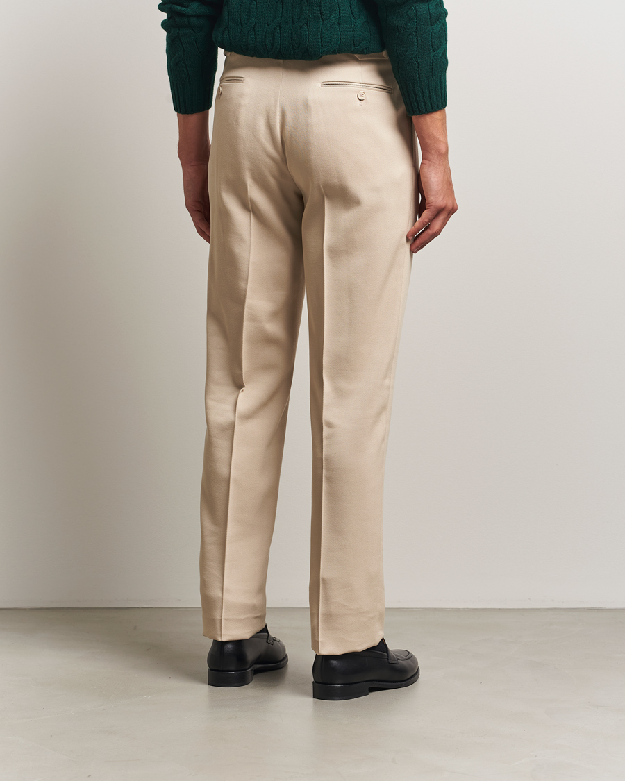 Homme | Pantalons | Ralph Lauren Purple Label | Pleated Twill Trousers Limestone