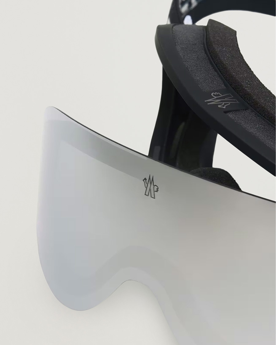 Homme | Lunettes De Soleil | Moncler Lunettes | 0ME8017 Ski Goggles Black/Silver