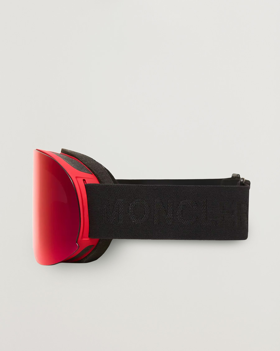 Heren | Zonnebrillen | Moncler Lunettes | 0ME8017 Ski Goggles Black/Red