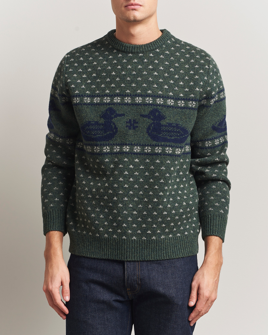 Heren | Truien | Pendleton | Wool Duck Sweater Green