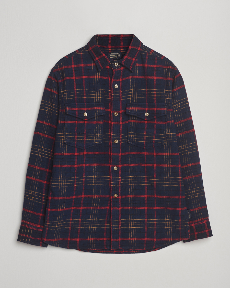 Heren | Overhemden | Pendleton | Big Pocket Shirt Blue Check