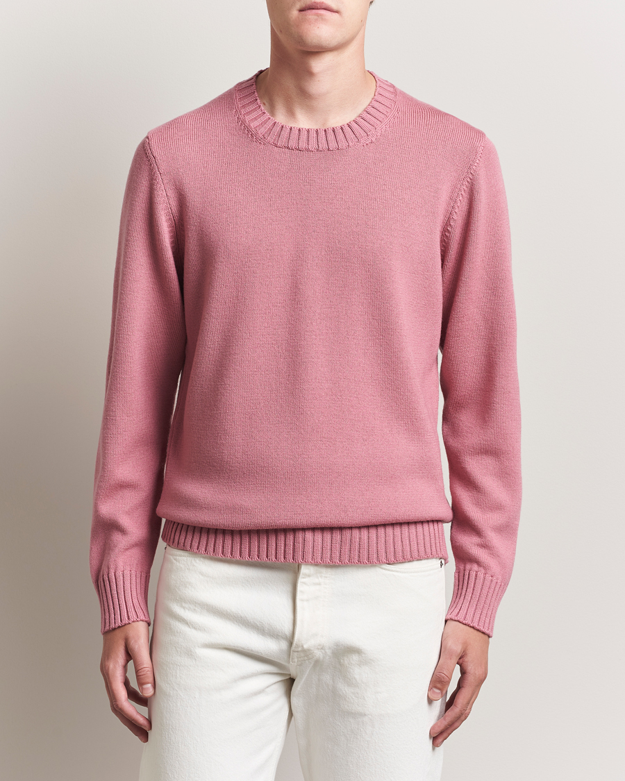 Homme | Pulls Et Tricots | Piacenza Cashmere | Brushed Wool Crew Neck Pink