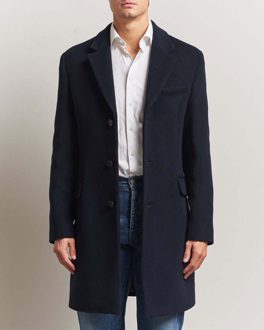 Heren | Jassen | Filippa K | William Wool Coat Navy