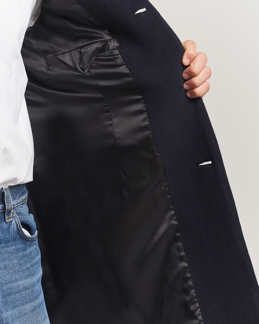 Heren | Jassen | Filippa K | William Wool Coat Navy