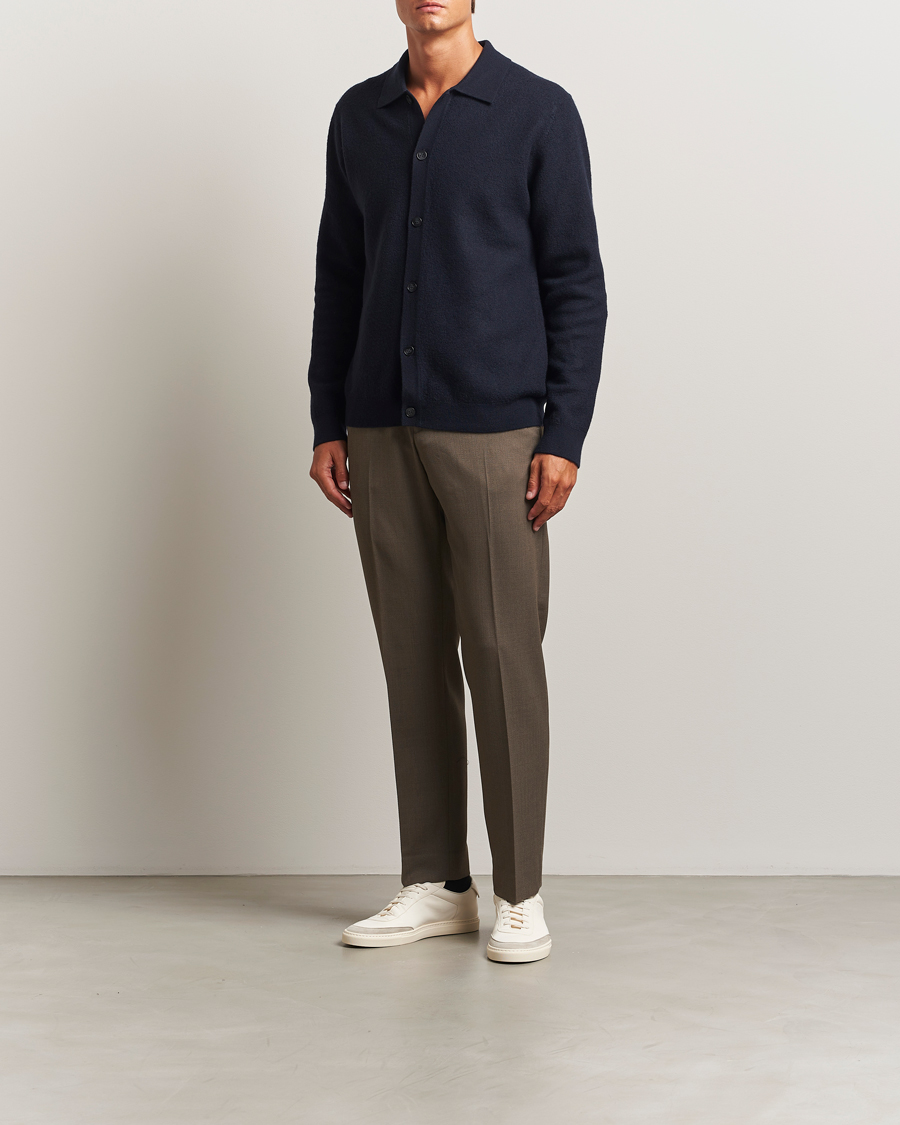 Heren | Broeken | Filippa K | Theo Relaxed Wool Trousers Driftwood