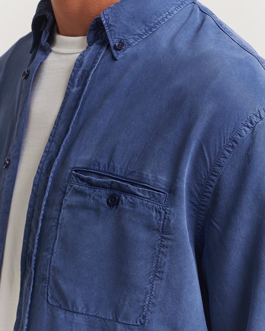 Homme | Chemises | Filippa K | Zachary Lyocell Shirt Royal Navy