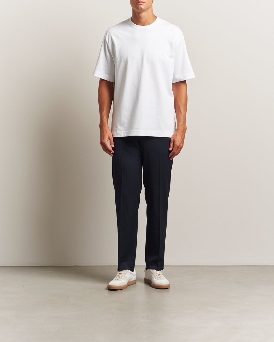 Homme | T-shirts | Filippa K | Heavy Cotton Crew Neck T-Shirt White