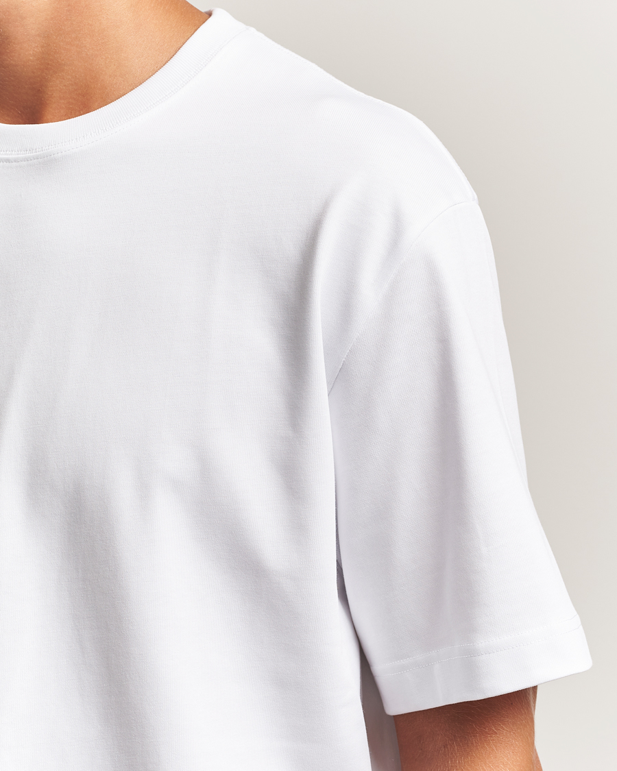 Homme | T-shirts | Filippa K | Heavy Cotton Crew Neck T-Shirt White