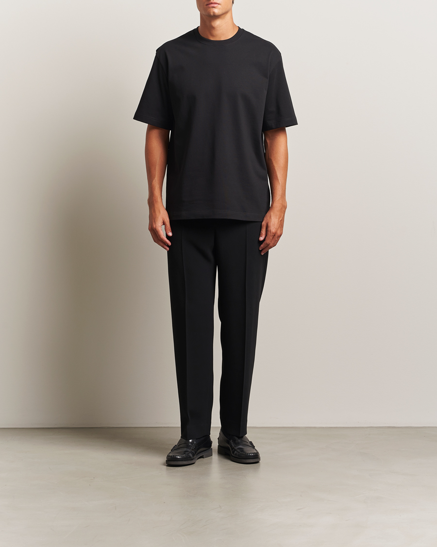 Homme | T-shirts | Filippa K | Heavy Cotton Crew Neck T-Shirt Black