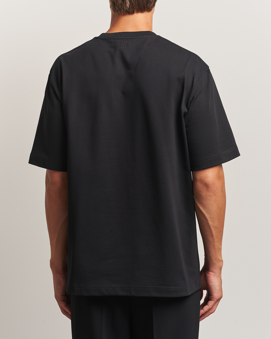 Homme | T-shirts | Filippa K | Heavy Cotton Crew Neck T-Shirt Black