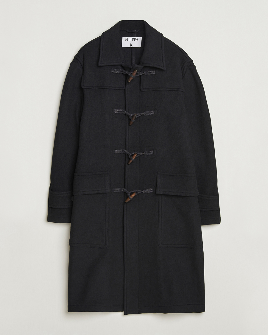 Heren | Jassen | Filippa K | Monty Wool Duffle Coat Black