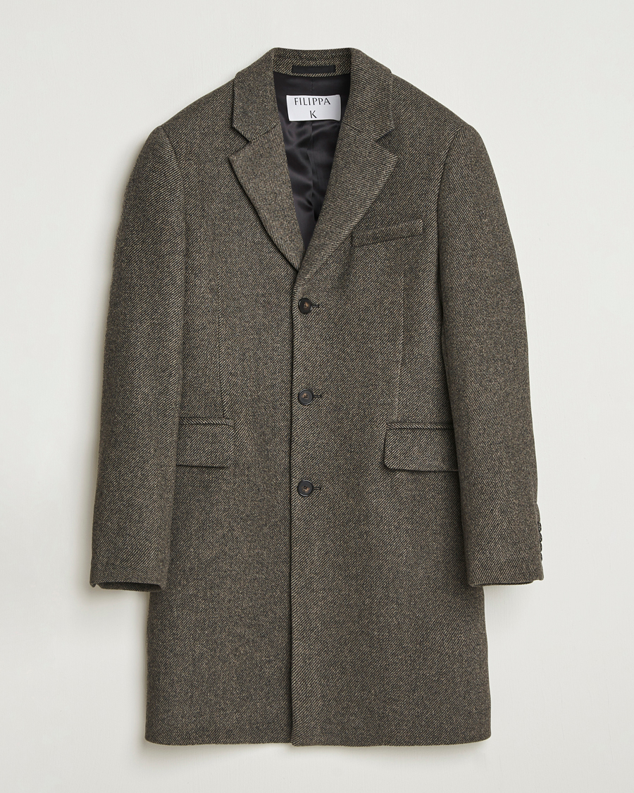 Homme | Manteaux Et Vestes | Filippa K | William Wool Textured Coat Driftwood